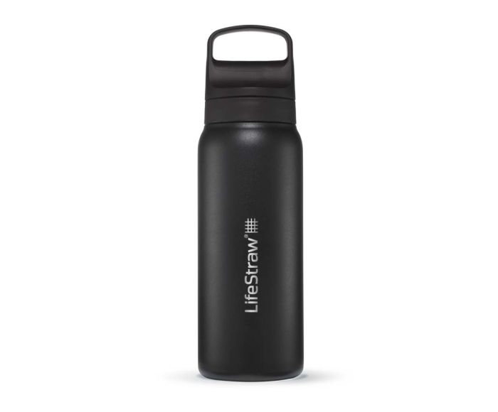 LifeStraw Go 2.0 RVS waterfilter fles zwart main product photo