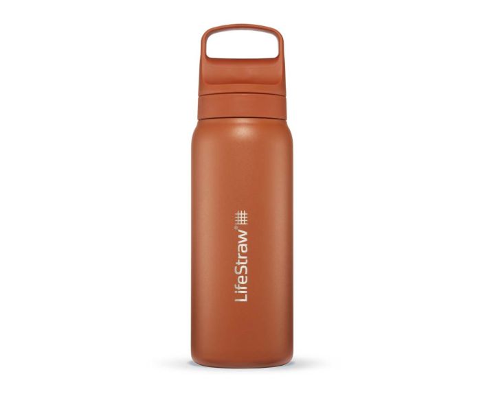 LifeStraw Go 2.0 RVS waterfilter fles oranje main product photo