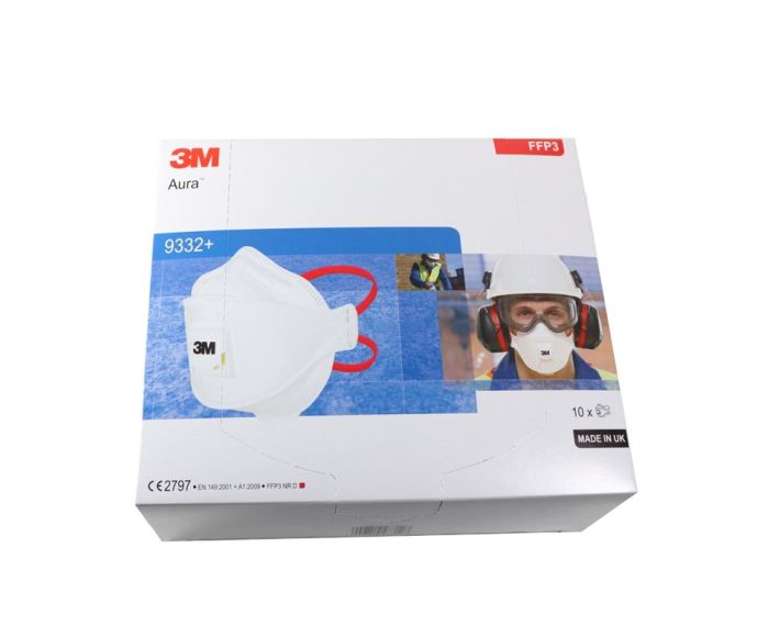 3M Aura mondkapje 9332 FFP3 - 10 stuks in doos main product photo