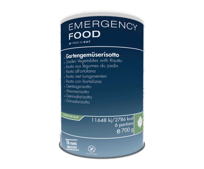 Trek'n Eat vega risotto met tuingroenten noodrantsoen main product photo