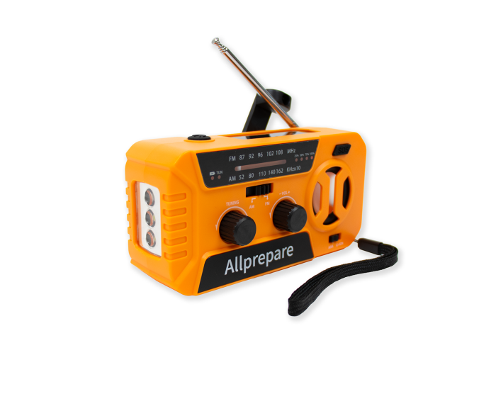 Allprepare noodradio op batterijen