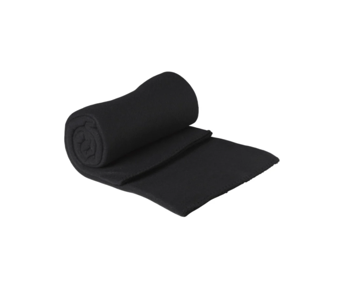 Fleece deken zwart main product photo
