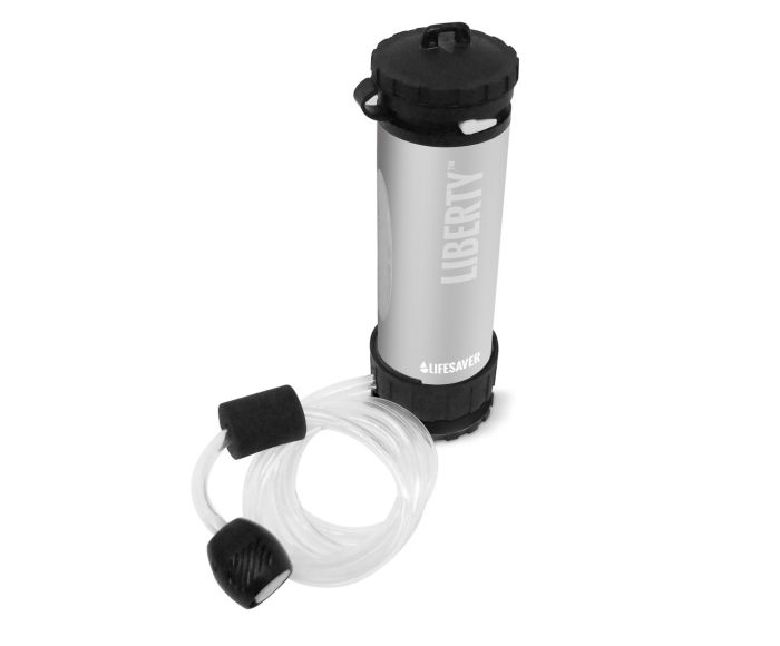 Lifesaver Liberty 2000 waterfilter zilver - drinkfles