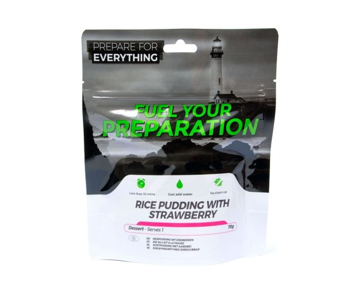 Fuel Your Preparation zakje rijstpudding met aardbei main product photo