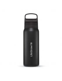 LifeStraw Go 2.0 Stainless Steel Bottle - 1L - Zwart