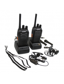 Baofeng Portofoon BF-88E - set met 2 gebruiksklare walkietalkies - inclusief 2 headsets en 2 opladers