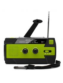 Noodradio met Dynamo, zonnepaneel en 4000 mAh accu