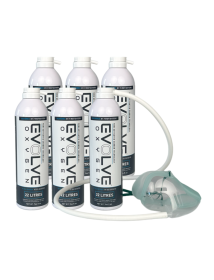 Evolve Oxygen 6x 22L + zuurstofmasker Evolve Oxygen 6x 22L + zuurstofmasker