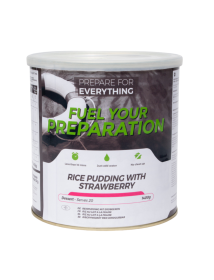 Fuel Your Preparation rijstpudding met aardbei