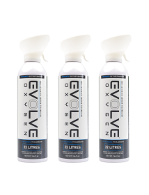 Evolve Oxygen 3x 22 liter zuurstof Evolve Oxygen 3x 22 liter zuurstof
