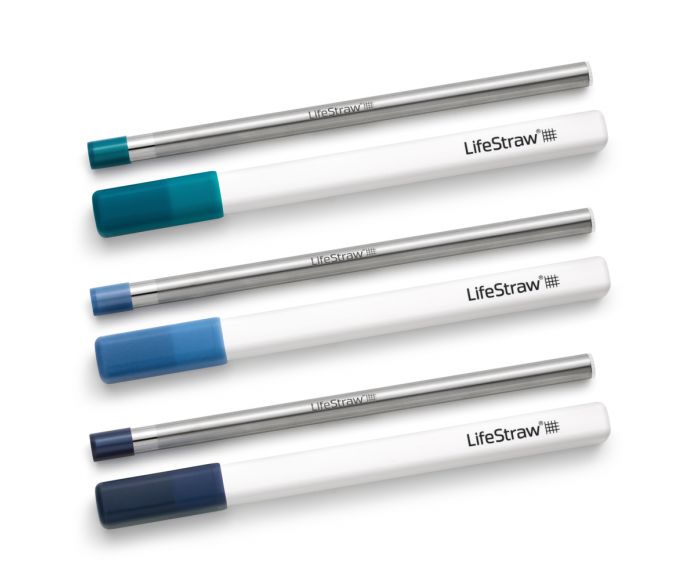 LifeStraw Sip rietje RVS met opberghoes (3-pack) main product photo
