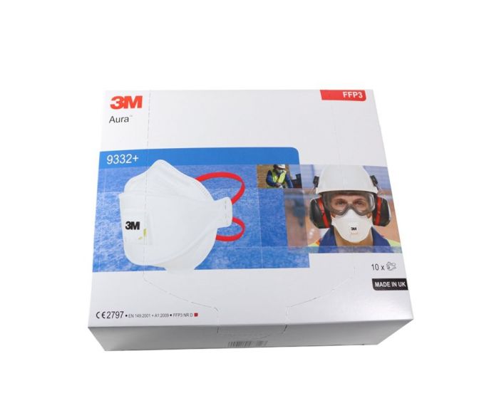 3M Aura mondkapje 9332 FFP3 - 10 stuks in doos main product photo