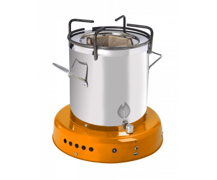 ACE 1 Cookstove Oranje (stove, zonnepaneel, accu, ledlamp) 