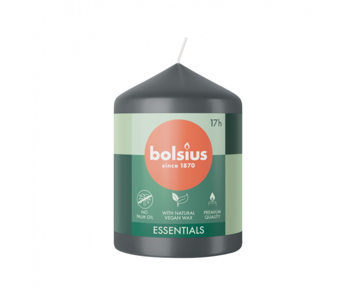 Bolsius stompkaars 80/58 Stormy Grey main product photo