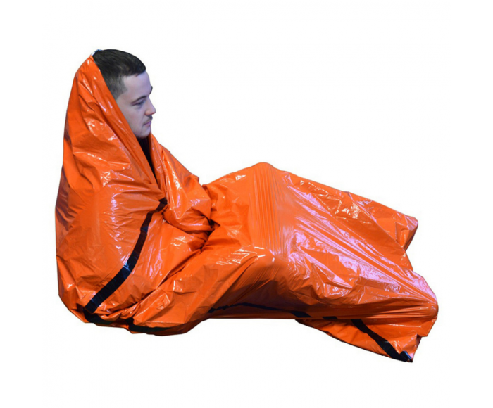 Waterafstotende noodslaapzak met fluitje