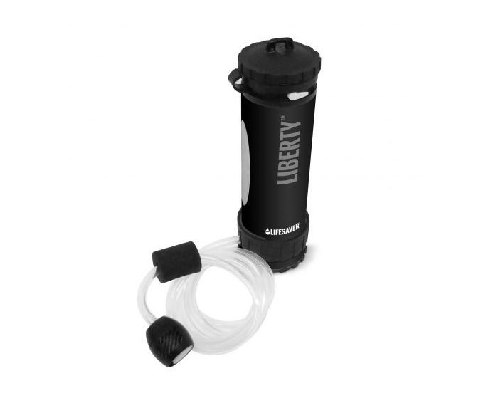 Lifesaver Liberty 2000 Zwart - Drinkfles met waterfilter