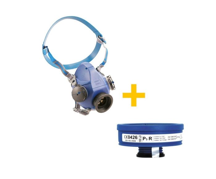 Spasciani ST85 halfgelaatsmasker + deeltjesfilter LD-P3 R