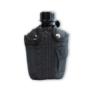 Veldfles met hoes zwart