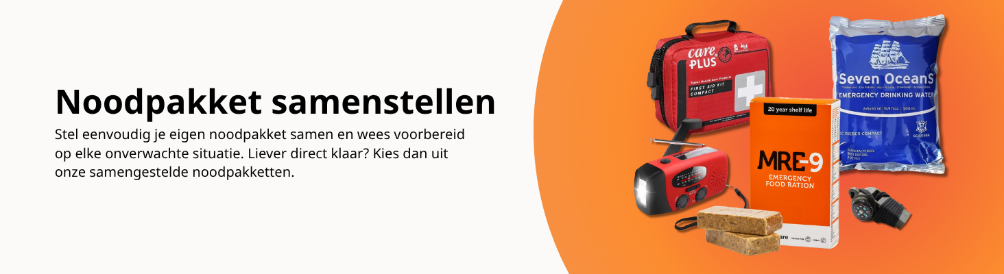 Noodpakket samenstellen – stel eenvoudig je eigen noodpakket samen