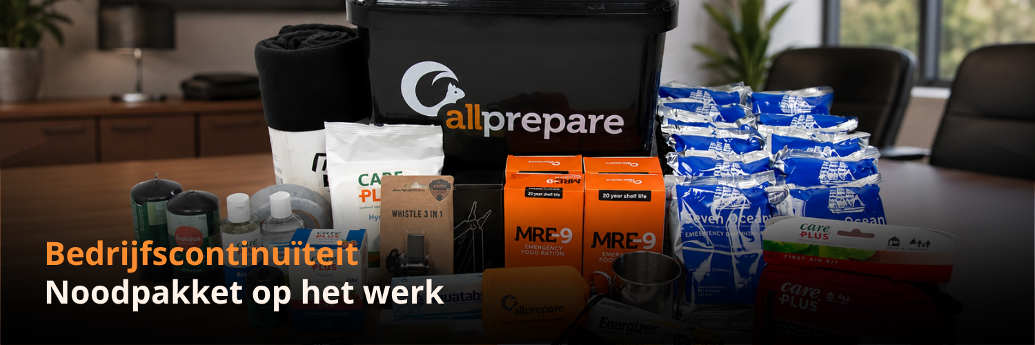 Noodpakket voor bedrijven op het werk