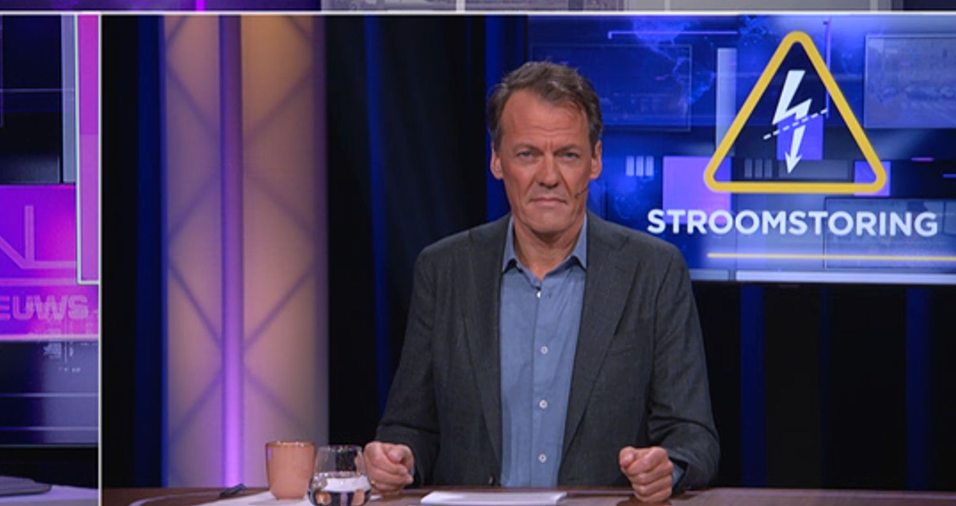 nep uitzending stroomuitval